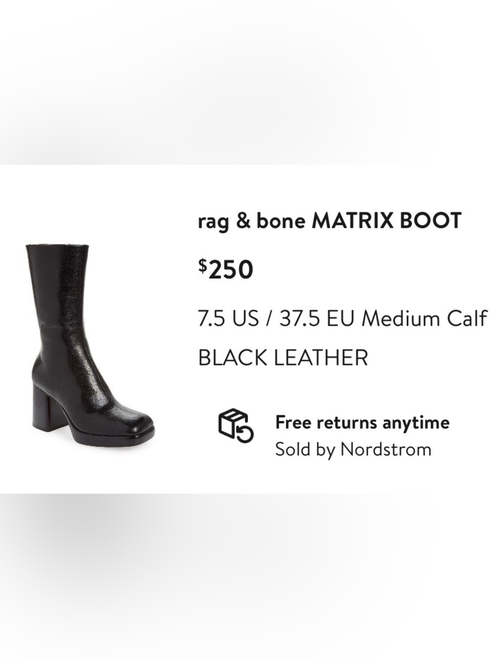 Rag & bone matrix boot